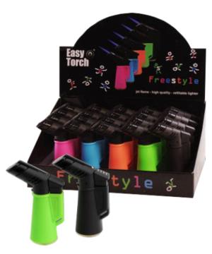 Αναπτήρας Easy Torch Freestyle  Μαύρος Αντιανεμικός