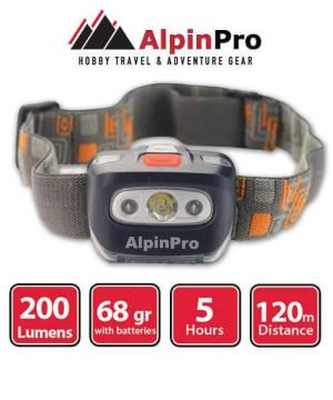Φακός Κεφαλής AlpinPro 20