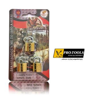 Λουκέτο Σετ3 Μικρά Σε Blister 20T3 Alpin
