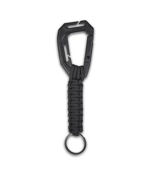 Μπρελόκ Κλειδιών Καραμπίνερ από ABS με Paracord+Κρίκο Μαυρο Alpin Outdoor